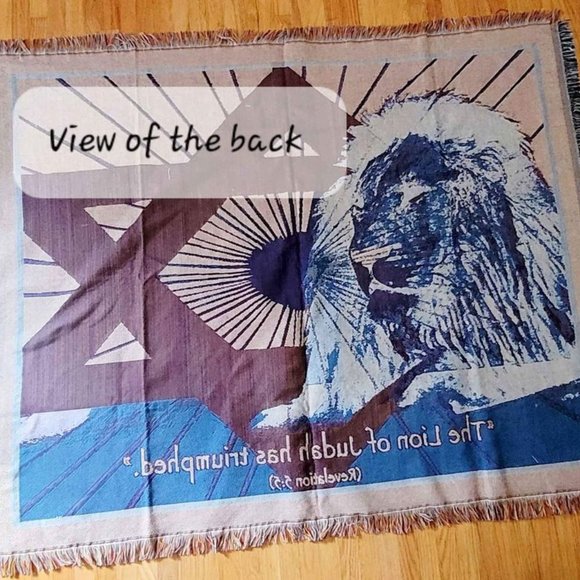 Large Tapestry/Throw (with Scripture Verse) - Picture 3 of 3